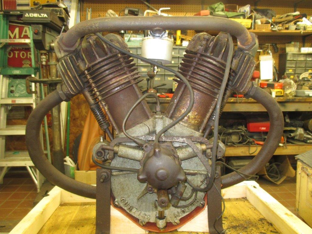 1909 Curtis V-Twin Engine